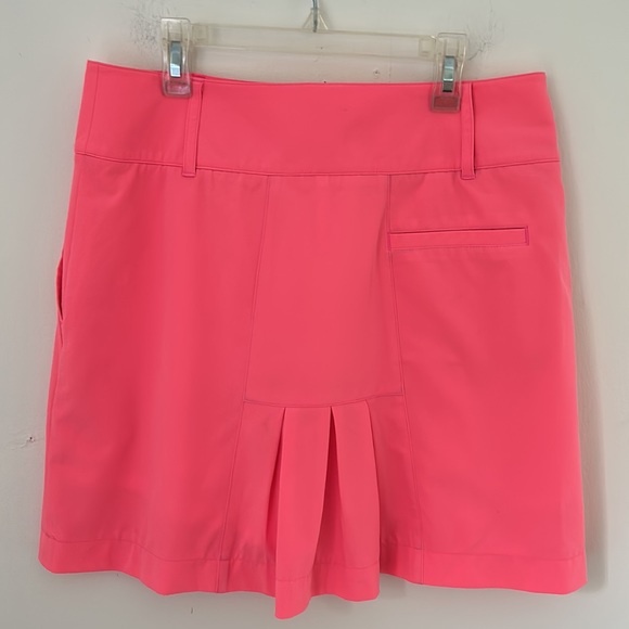 Annika Cutter & Buck Bright Salmon Skort sz 4 - Picture 4 of 8